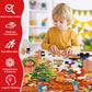 Christmas Floor Puzzles For Kids Age 4-8, 70Pcs Large Christmas Jigsaw Puzzles For Kids Age 8-10, Learn Educational Toys Xmas Gifts For Kids Boy Girls
