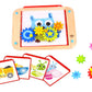 Fat Brain Toys Go Go Gears! - Wooden Size-Matching Puzzle For Preschoolers Ages 3+