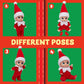 Joyin 2 Pcs Christmas Elf Plush Doll Tiny Soft Plush Toy Doll For Christmas Decor, Xmas Gift, Xmas Clothing For Elf Doll