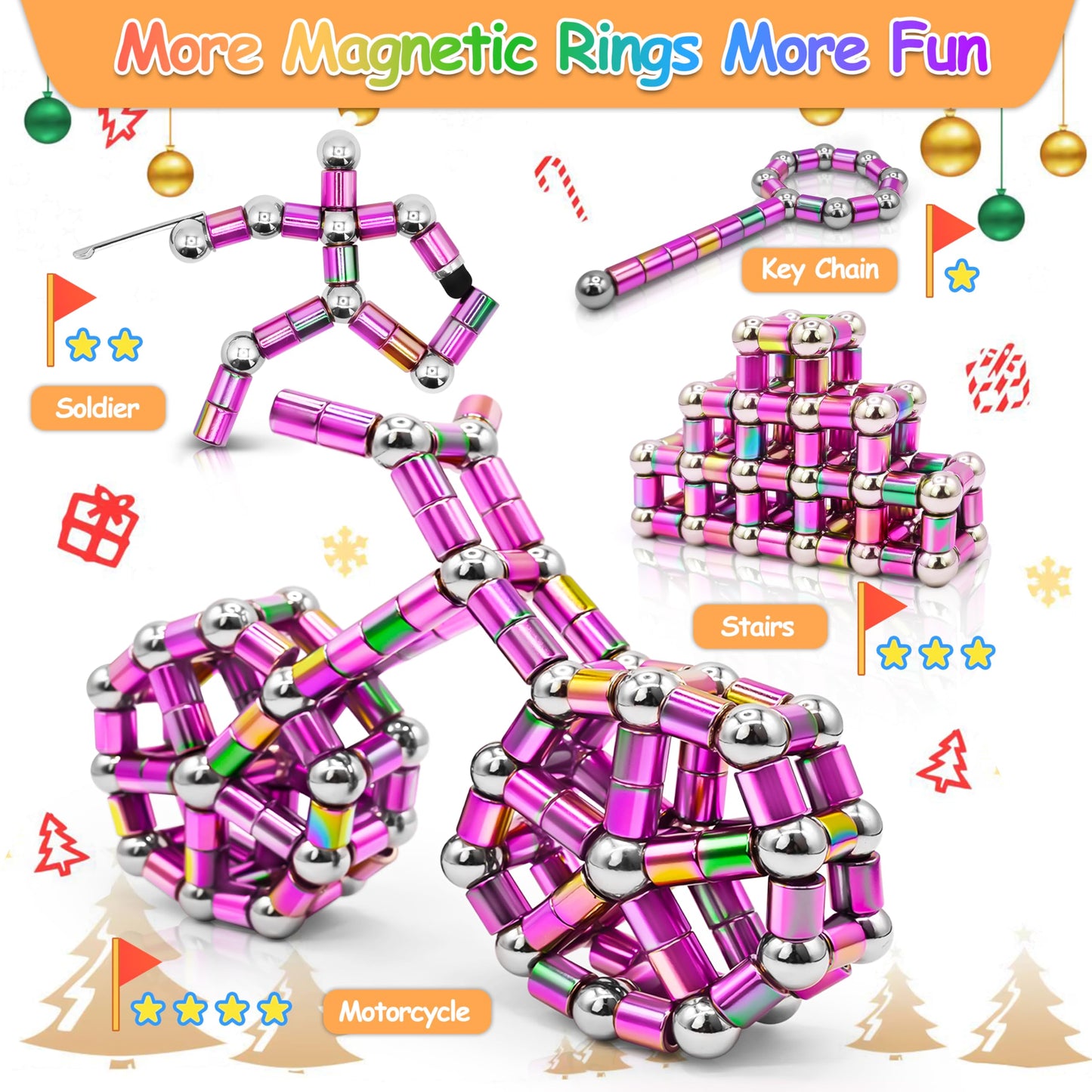 Felikray Magnetic Fidget Pen Toys For Adults Teens Cool Birthday Gifts For Young Men Women Unique For Teenage Boys Girls Novelty