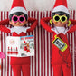 Baby Fanatic MasterPieces 4-Pack Jigsaw Puzzle Set - 100 Pieces - Elf on the Shelf - 8"x10" - Team Color - Model 12120