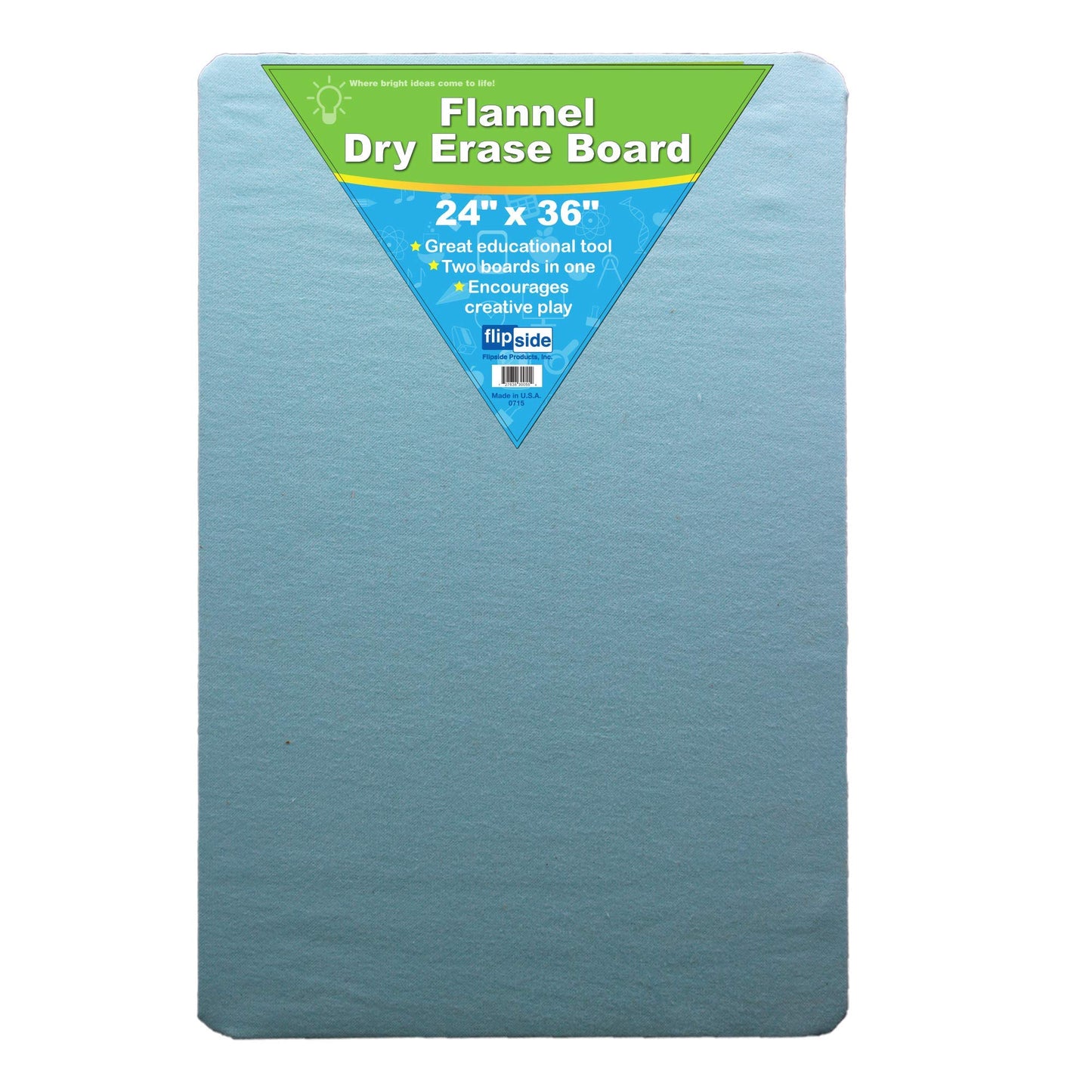 Flipside Products 24'' X 36'' Two Sided Dry Erase/Flannel Board, Felt Activities For Kids, Creative Play, Story Learning, Storyt