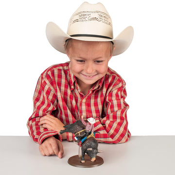 Big Country Toys Lane Frost & Red Rock Collectible Rodeo Figurine - 1:20 Scale, Plastic Model FBA_438