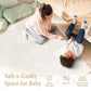 Popsykosy Premium Exercise & Baby Foam Play Mats - Stylish & Large Non-Toxic Puzzle Floor Mat - 6 Tiles - Spacious 6Ft X 4Ft - P