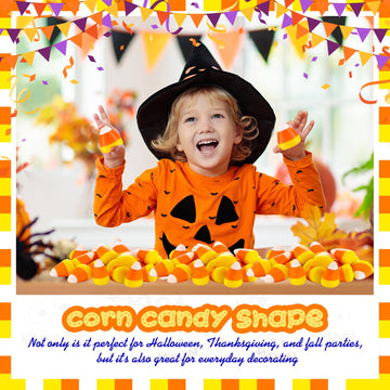 Deekin 100 Pcs Candy Corn Stress Toys Bulk 2.2 Inch Mini Squeezy Toys Novelty Halloween Stress Balls Trick Or Treat Decorations Halloween Party Favors For Kids Adults Birthday Gifts Anxiety Relief