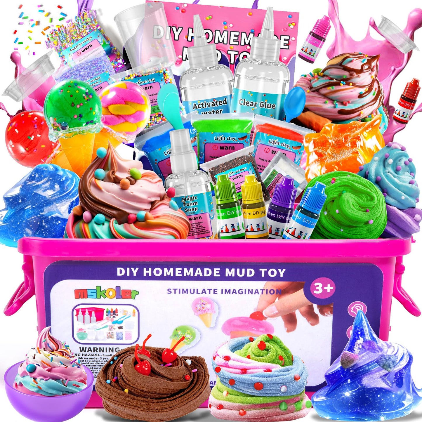Mskoler Putty Toy For Kids 4 5 6 7 8 9 Years Old Boys- Diy Arts And Manual Supplies, Stuffers For Kids Boys Girls 5-12, Molding