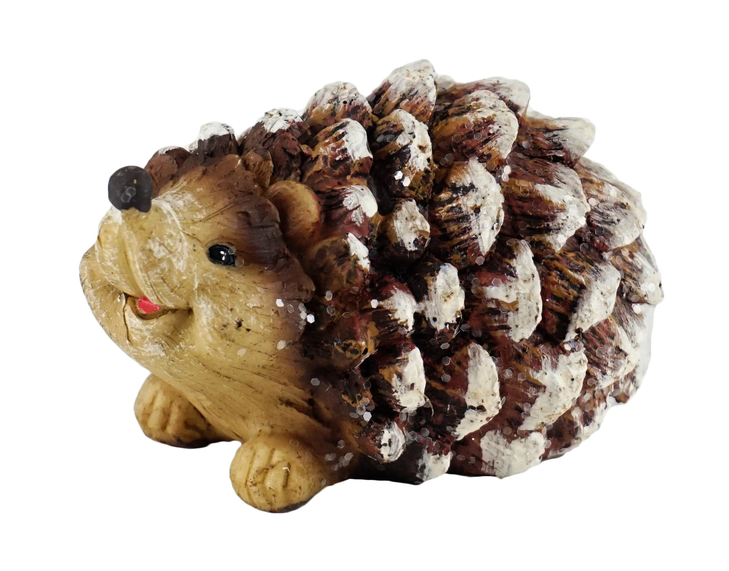 Gerson Woodland Pinecone Hedgehog Figurines - Set Of 4