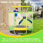 Zcmhaxj Trampoline For Kids, 55'' Toddler Trampoline Indoor & Outdoor, 440Lbs Capacity Baby Trampoline With Enclosure, Mini Tram