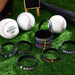 Deekin 36 Pcs Baseball Motivational Silicone Wristband Bracelets Baseball Party Favors Gifts Sports Prizes Birthday Party Suppli