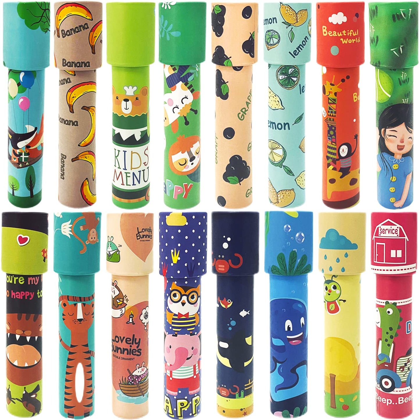 16 Pcs Classic Kaleidoscopes Toys,Magic Kaleidoscopes,Educational Kaleidoscope,Colorful And Varied Kaleidoscope For Birthday Present,Students,Kids,Party Favors,Bag Fillers,School Classroom Prizes