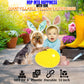 Fun Express Fillable Yellow Plastic Easter Eggs - 14", 6 Pieces, Fun for Easter Celebrations
