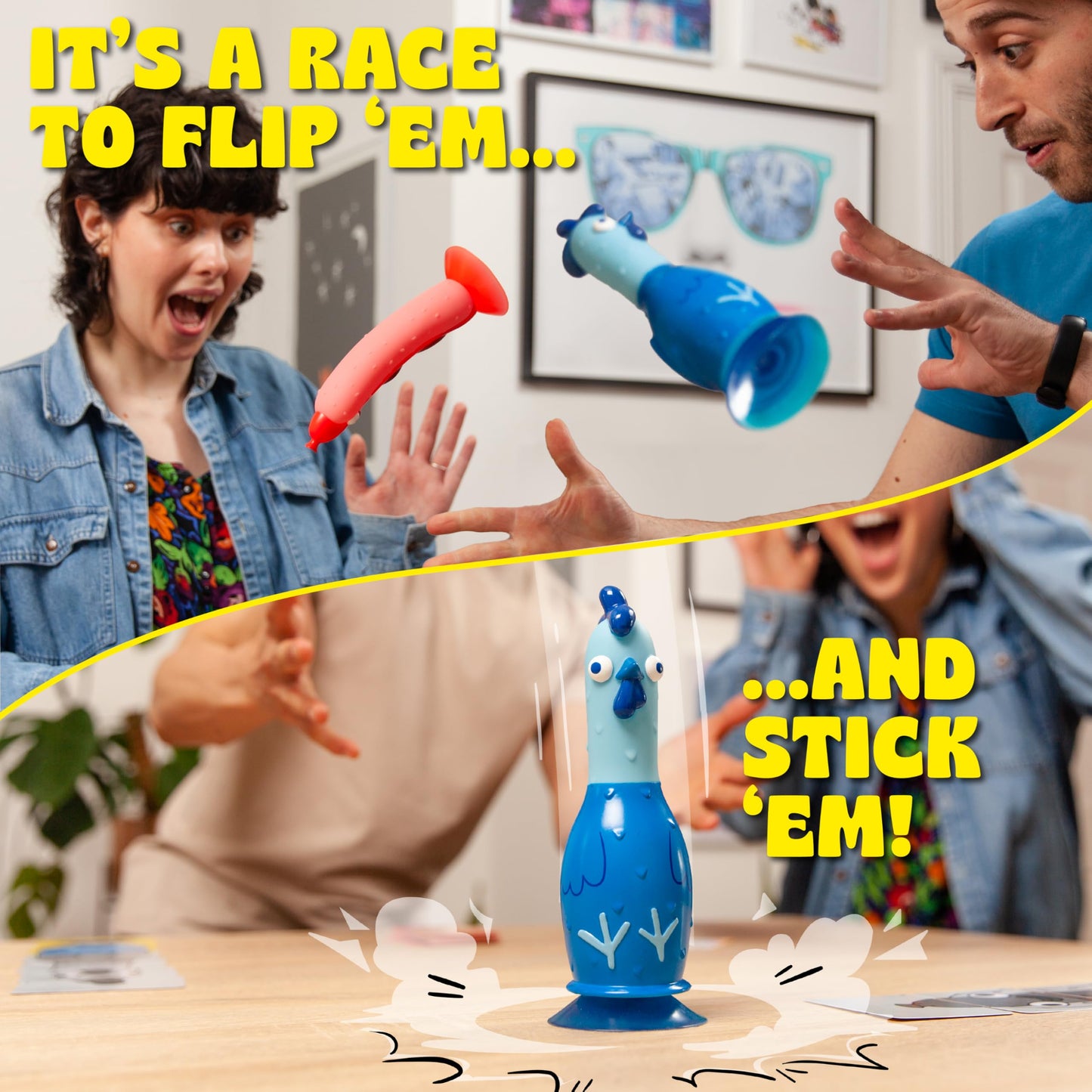 Big Potato Chicken Vs Hotdog: The Ultimate Challenge Party Game For Flipping-Fun Families, Board Game For Game Nights. Bonus Content Included!