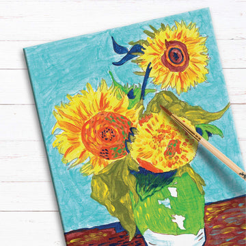 Faber-Castell Paint By Number Museum Series - Paint Your Own Sunflowers By Vincent Van Gogh (Packaging May Vary)