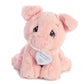 Aurora® Inspirational Precious Moments™ Bacon Piggy Stuffed Animal - Cherished Memories - Enduring Comfort - Pink 8.5 Inches