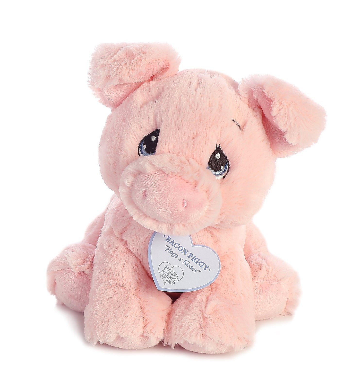 Aurora® Inspirational Precious Moments™ Bacon Piggy Stuffed Animal - Cherished Memories - Enduring Comfort - Pink 8.5 Inches