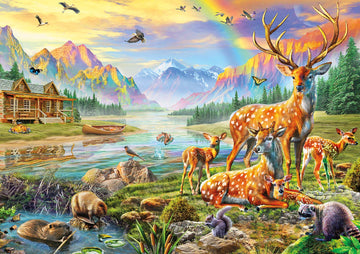 Buffalo Games - Deer Lake - 500 Piece Jigsaw Puzzle