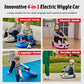 21.6V Electric Wiggle Car With Pedal And Pull Rope, 4 In 1 Swing Ride On Toy, Lithium Rechargeable Battery, 3 Speed, 100+ Lights