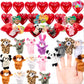 Joyin 28 Packs Valentines Day Prefilled Hearts With Plush Animal Finger Puppet And Valentins Card For Kids Classroom Exchange, V