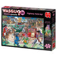 Jumbo, Wasgij, Retro Destiny 21 - Highway Hold Up!, Unique Collectable Jigsaw Puzzles For Adults, 1,000 Piece