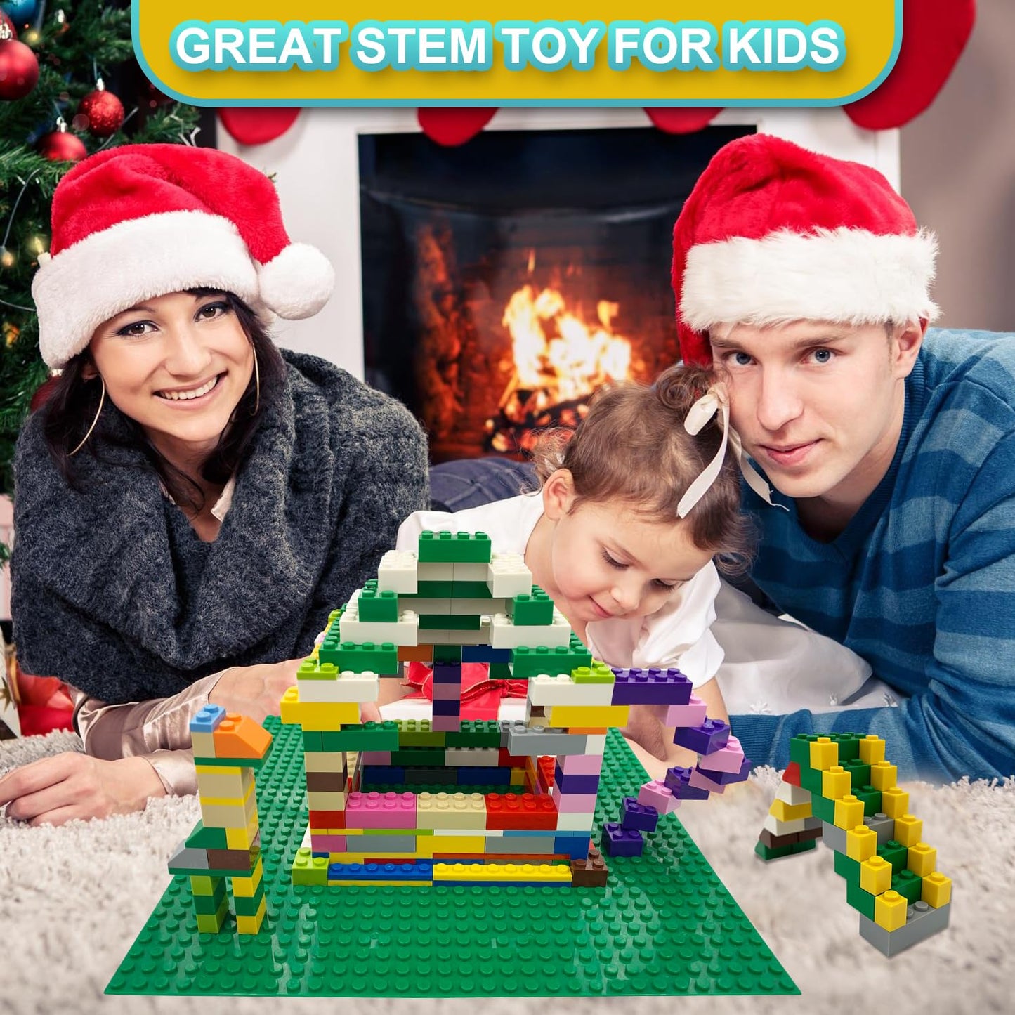 Ekuzi Building Bricks Compatible With Lego Classic - 1000 Pieces Basic Bulk Building Blocks In Random Color - Mixed Shape
