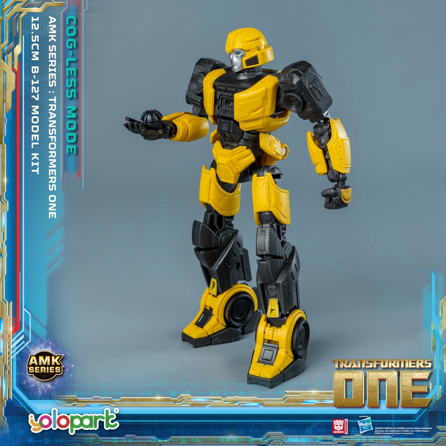 Yolopark Bumblebee Transformers Toy (B-127) Cog-Less Mode,4.92 Inch Highly Articulated Transformers One Toys For Boys Girls 8 Ye