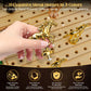 Horse Racing Game, Large Solid Wood Horse Games, Horse Race Board Game With 11 Metal Race Horses, Two Dice And Two Boxes Of Card