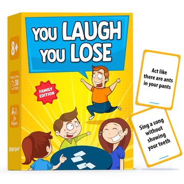 You Laugh You Lose - Funny Family Games For Kids And Adults - Hilarious Charades Games For Teens - Teen Girl & Boy Gifts - Party