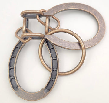 Magikon Traditional Brain Teaser, Classical Metal Horseshoe Puzzle (Bronze, Normal)