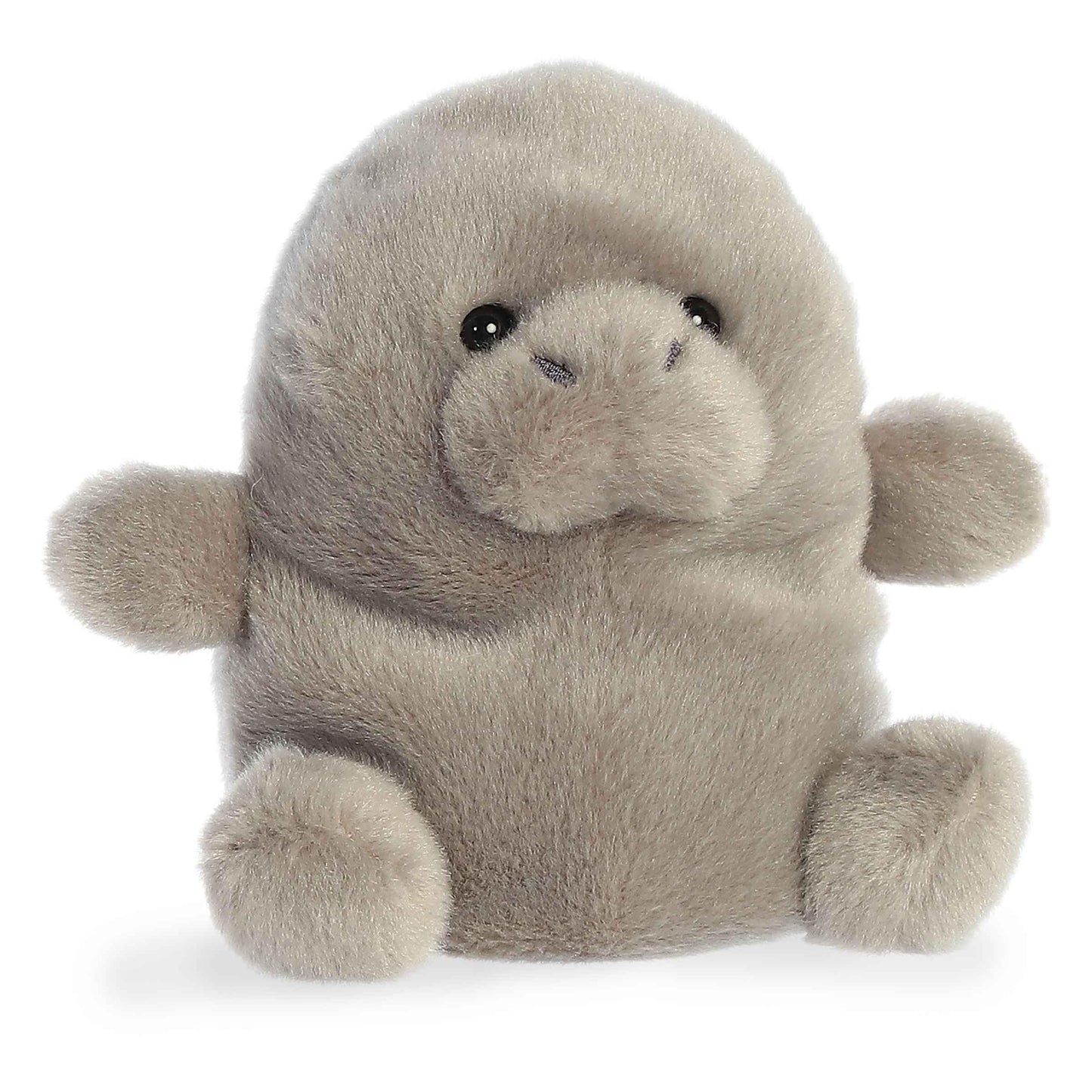 Aurora® Palm Pals™ Blubs Manatee™ Stuffed Animal - Gray, 5" Small, Polyester, Collectible