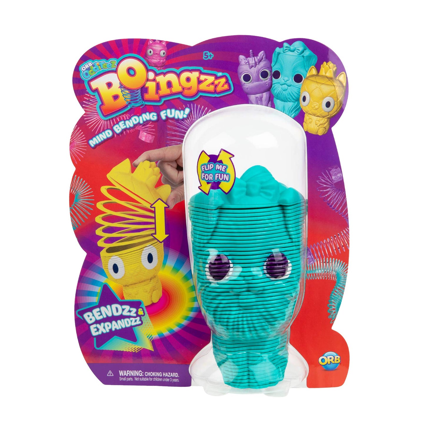 Orb Odditeez Turquoise Puppy Boingzz - Cute Spingy Toy