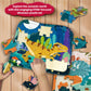 Zippytots Wooden Dinosaur Puzzles for Kids Ages 4-6, 4 in 1 Gift Box 4-Pack 20-Piece Jigsaw Puzzles Come with 4 Small Dino Figur