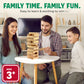 CoolToys Timber Tower Wood Block Stacking Game, 48 Pieces, Original Edition, Wood Material