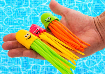 Ja-Ru 3 Pack Diving Buddies Dive Game Diving Toys Fun Swimming Pool Dive Toys Gem Diving Swimming Training Toy For Kids Sinker Toy 887-1A