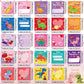 24 Pieces Valentines Day Gifts for Kids Cartoon Cards with Keychains, Valentines Greeting Cards for Classroom Exchange Cards an