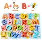 Wooden Puzzles For Toddlers, Voamuw Alphabet Number Shape Learning Education Preschool Toys For Kids Ages 3-6 Years Old (Set Of