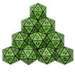 Smartdealspro 10-Pack Retro 26Mm Large 20 Sided Dice D20 Polyhedral Dice For Dnd Rpg Mtg Table Game(Retro Green)