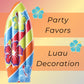 U. S. Toy Inflatable Surfboard - 3 Ft. Vinyl Luau Decoration, Multicolored, Ideal for Beach & Pool Parties, Ages 3+