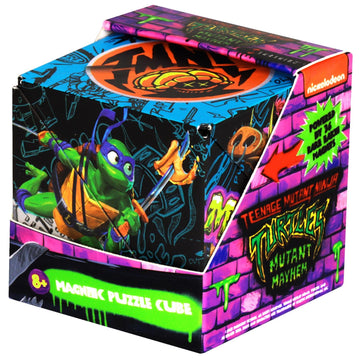Shashibo Teenage Mutant Ninja Turtles Shape Shifting Box - Award-Winning, Patented Magnetic Puzzle Cube W/36 Rare Earth Magnets -Fidget Cube Transforms Into Over 70 Shapes (Leo Series 1)
