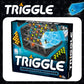 Fat Brain Toys Triggle - Stretch Four To Score [Fun Family Brainteaser Strategy Game For Kids, Teens, & Adults] Rubber Band Tria