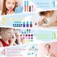 Yasinkidz 57 In 1 Kids Makeup Kit With 3-Color Led Mirror, Real Washable, Perfect Girl Birthday Gift, Age 3+
