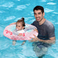 Swimbobo Inflatable Baby Swimming Float with Safe Seat for Age 6-36 Months Toddler (Pink Mermaid)