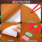 WovWeave Christmas DIY Felt Gingerbread Man Decor Kit with 46 Ornaments - Multicolor, Model KAI-WovWeave-0332, Festive Holiday Craft