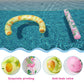 Wernnsai Pool Noodle Set - 2 Pack Inflatable Swimming Noodles For Adults Pool Noodles Floats Pink Yellow Curved Swimming Pool Float For Summer Vacation Sea Beach Lake Party (Flamingo & Pineapple)