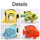Haptime 12Pcs Tropical Fish Toys Set, Pastic Cute Sea Life Creatures Learning Educational Toy Party Favors & Christmas Gifts For Boys, Girls, Kids