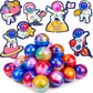 28 Pack Valentines Day Gifts For Kids - Galaxy Slime Stress Relief Fidget Toys With Valentines Day Cards For Kids School Valenti