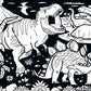 Masterpieces 60 Piece Jigsaw Puzzle For Kids - Dinosaur Velvet Coloring - 14''X19''