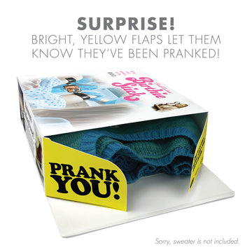 Prank-O Birthie Stick Gag Gift Boxes For Presents, Mother'S Day Gift Box, Wrap Your Real Present In A Convincing And Funny Fake Gift Box, Practical Joke For Birthday Presents, Empty Box