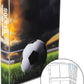 Unikeep Trading Card Binder With Soccer Theme - Card Collection Case With 100 Top Loading Pockets - For Baseball Cards, Soccer Cards, Tcg, Mtg, Pokemon, Or Yugioh