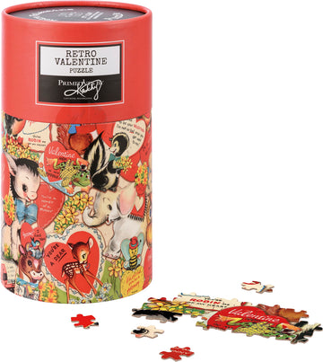 Primitives by Kathy Vintage Valentine Puzzle - 27"x20", Multi Color, Paper, Model 112083