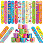 Viicoor Birthday 48PCS Slap Bracelets Snap Bracelet Wrisrtband for Party Favors Basket Bag Filler School Prizes Exchanging Gifts